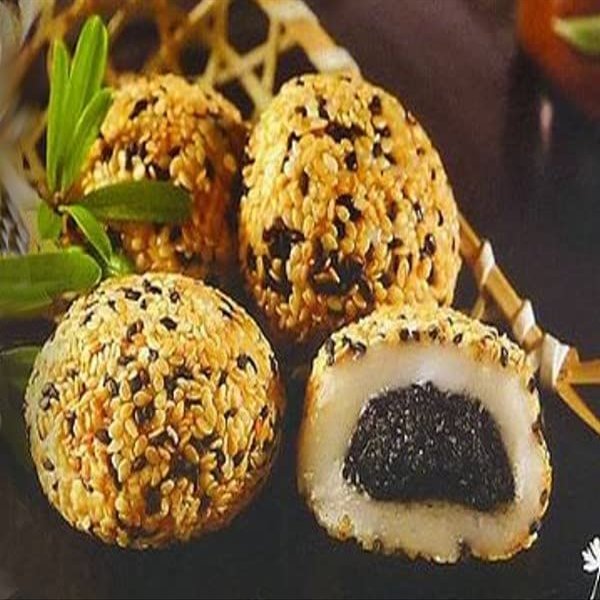 bodi : Mochi Sesame 6 pieces of 35g | Handmade Natural Ingredient (1 pack)