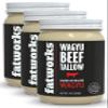 Fatworks 100% American Wagyu Tallow, Pit Master Secret Weapon, Certified Wagyu, KETO, PALEO, CARNIVORE, WHOLE30 friendly, Non-Hydrogenated, USA Sourced, 14 oz. (3 Pack) view 1