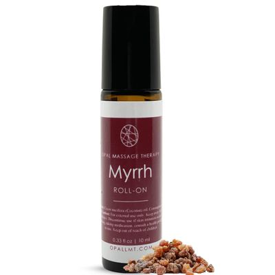 Premium Essential Oil Roll On Opal Massage Therapy (Myrrh)
