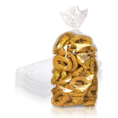 PUREVACY Gusseted Plastic Bread Bags 5 x 3 x 15, Plastic Bread Storage Bags 1000 Pack, PE 1 Mil Clear Gusseted Plastic Bags, Waterproof Bread Storage Bags, Durable Clear Plastic Bags for Packaging