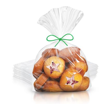 PUREVACY Gusseted Plastic Bread Bags 10 x 8 x 24, Plastic Bread Storage Bags 1000 Pack, PE 1 Mil Clear Gusseted Plastic Bags, Waterproof Bread Storage Bags, Durable Clear Plastic Bags for Packaging