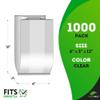 PUREVACY Plastic Bread Bags 4 x 2 x 12 Inch. Bread Storage Bags 1000 Pack. PE 1 Mil Clear Gusseted Plastic Bags view 2