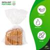 PUREVACY Plastic Bread Bags 4 x 2 x 12 Inch. Bread Storage Bags 1000 Pack. PE 1 Mil Clear Gusseted Plastic Bags view 4