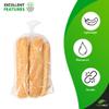 PUREVACY 500 Pack Gusseted Plastic Bread Bags 12 x 8 x 30, Plastic Bread Storage Bags, PE 1 Mil Clear Gusseted Plastic Bags, Waterproof Bread Storage Bags, Durable Clear Plastic Bags for Packaging view 4