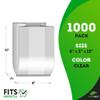 PUREVACY Gusseted Plastic Bread Bags 8 x 3 x 15, Plastic Bread Storage Bags 1000 Pack, PE 1 Mil Clear Gusseted Plastic Bags, Waterproof Bread Storage Bags, Durable Clear Plastic Bags for Packaging view 2