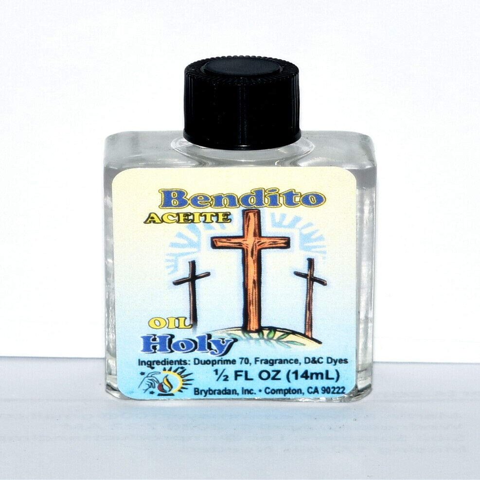 12 PCS BRYBRADAN HOLY Spiritual Oil ACEITE ESPIRITUAL Bendito -1/2 FL OZ 14.7ML