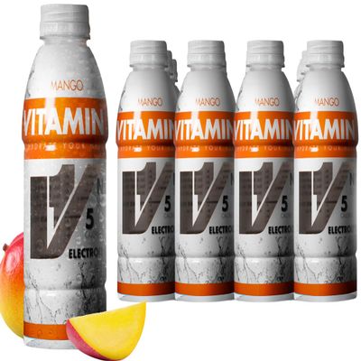 VITAMIN 1 Hydration Drink, Mango Electrolyte Vitamin Water, 16.9 Ounce (Pack of 12), B Vitamins, Zero Sugar, Low Calorie, Low Sodium