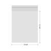 24/7 Bags 200 Pcs Self Sealing Cellophane Bags,9x12 Inches with Adhesive Strip, Resealable,Cookies, Packing, Party Favors, Clothes & More, OPP Bag, Food Grade view 2