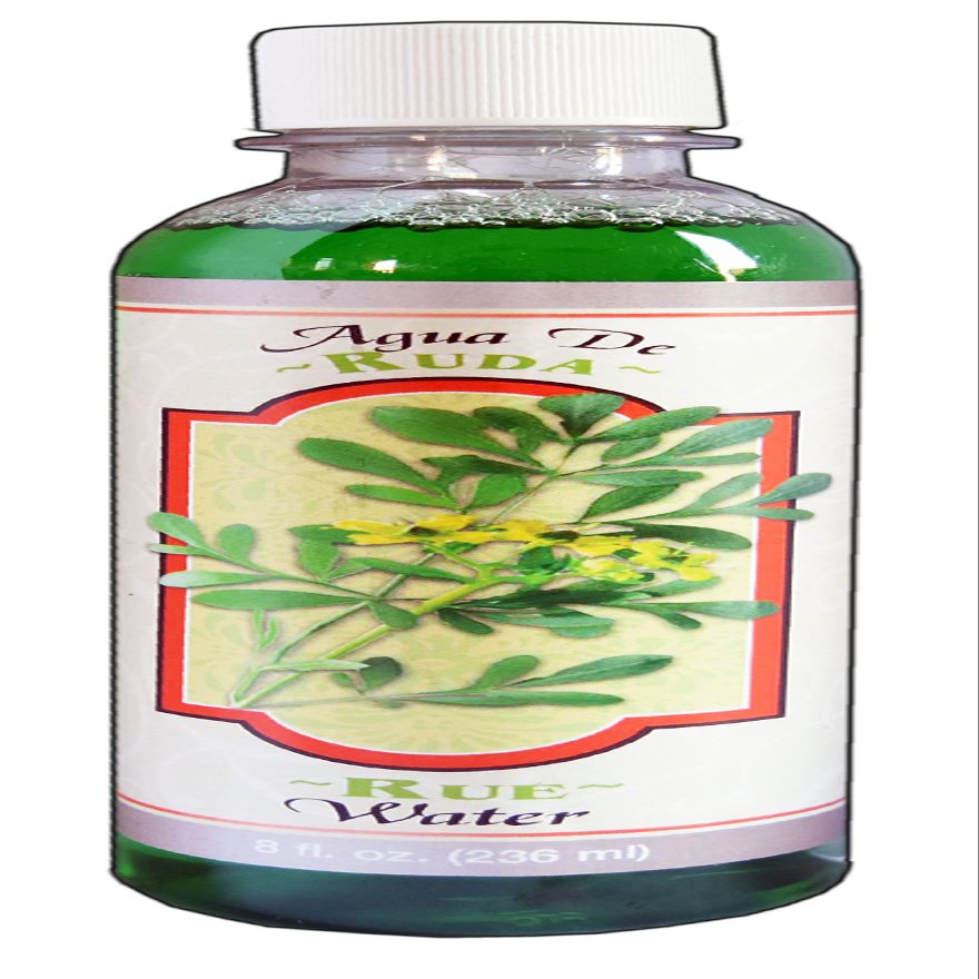 3 PCS AURA SPIRITUAL RUE WATER WITH LEAVES - AGUA ESPIRITUAL RUDA 8 FL. OZ.