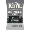 Kettle Brand Krinkle Cut Salt and Fresh Ground Pepper Kettle Potato Chips, Gluten-Free, Non-GMO, 7.5 oz Bag view 1