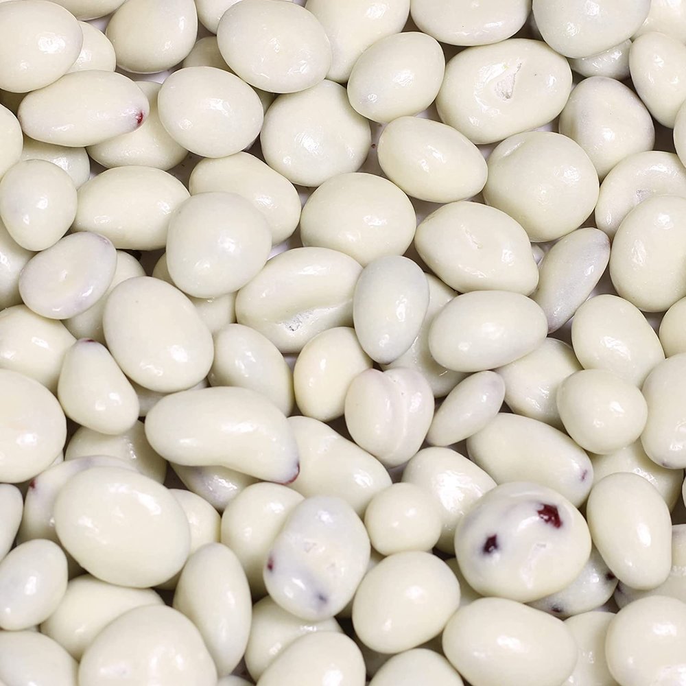 Gourmet White Chocolate Covered Cranberries by Its Delish, 10 lbs Bulk Bag | White Milk Chocolate Coated Cranberries, Healthy Snacks Chocolate Fruit, USA Made, Kosher Dairy