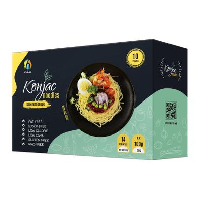 Hethstia Shirataki Konjac Spaghetti Pasta 10-Pack, Vegan, Oat Flavor, Low Calorie, Gluten-Free, Fat-Free, Keto Friendly, Low Carb, Healthy Diet, Holiday Food Gift