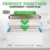 IDL Packaging 12" x 2000' Food Film Refill Roll for WP-179D WrapMaster Dispenser 12" Width  Clear Plastic Wrap for Food, BPA Free  Trusted Cling Wrap Roll for Packing and Storing Food view 4