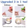 BAOLSLS 500 Pieces 0.63 Inch Small Metal Pipe Screens, 5/8 in 100% Thicker Stainless Steel with 2 PCS Metal Portable 3 in 1 Cleaning Tool Mini Kit (Silver) view 2