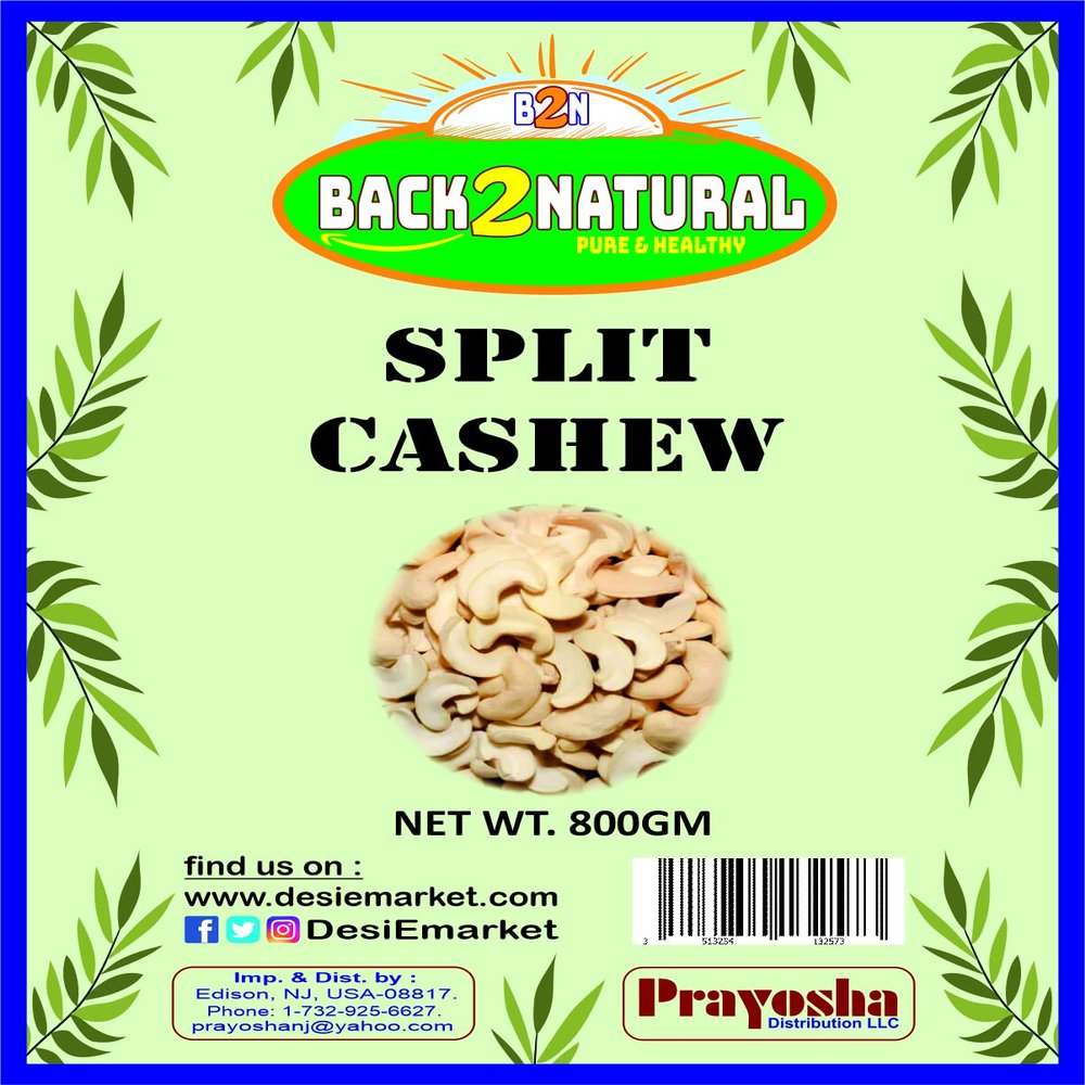 Back2Natural Split Cashew - 800gm
