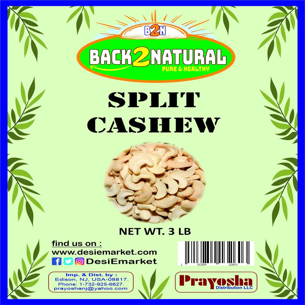 Back2Natural Split Cashew - 3lb