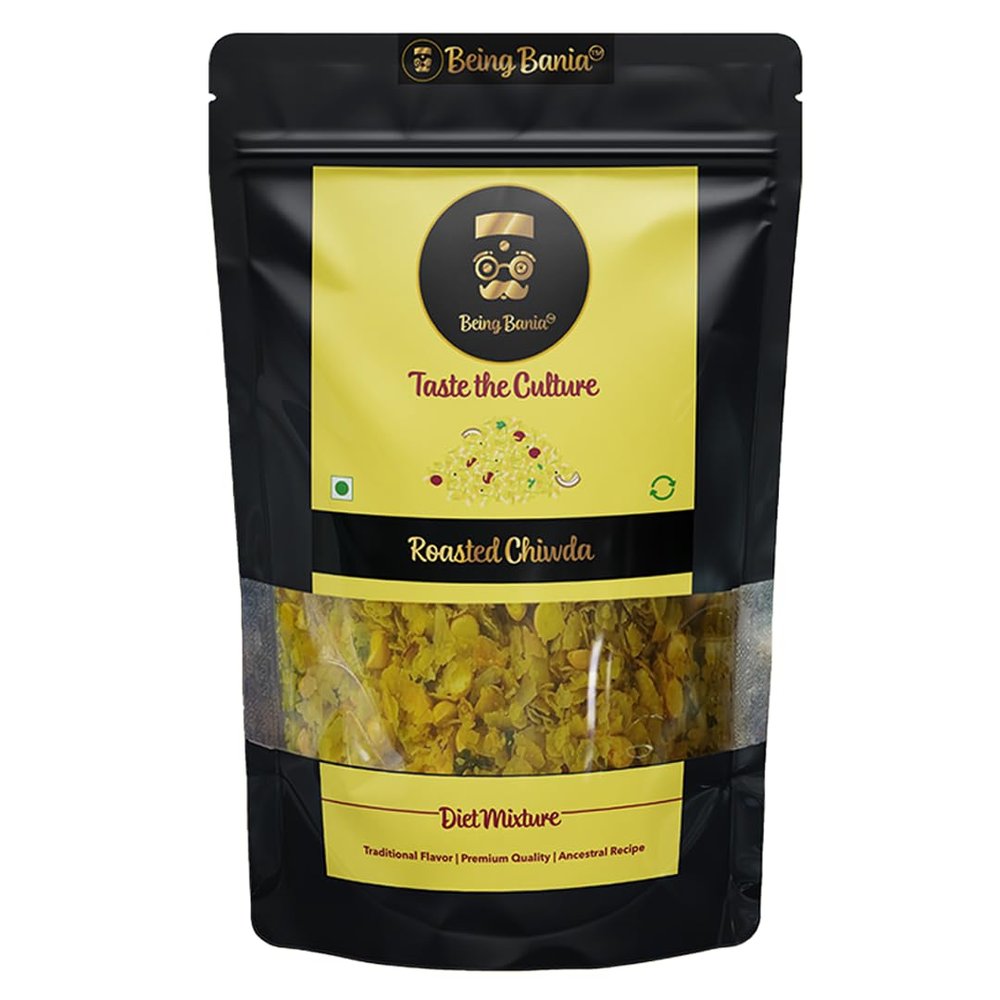 Being Bania Special Chiwda | Lite Chidwa | Chivda | 150g | Diet Mixture | Famous Indian Snack | Roasted Namkeen | No preservatives | All natural and Fresh snack