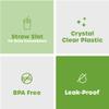 Comfy Package [Case of 500 20 oz. Clear Plastic Cups With Lids, Disposable Coffee Cups with Flat Lids - Ideal for Cold Beverages, Smoothies, and To-Go Drinks view 4