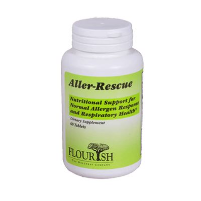 Aller-Rescue Nutritional Support for Normal Allergen Response and Respiratory Health, Dietary Supplement, 60 Tablets