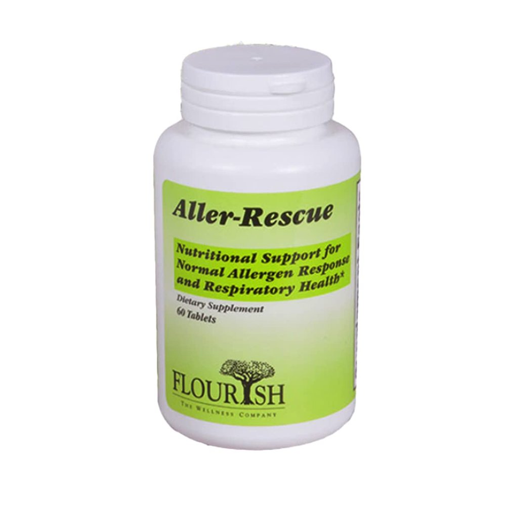 Aller-Rescue Nutritional Support for Normal Allergen Response and Respiratory Health, Dietary Supplement, 60 Tablets