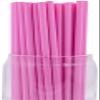 Pack of 300 Pastel Pink Biodegradable 4-Ply Paper Drinking Straws (Compostable, Non-toxic, BPA-free) view 1