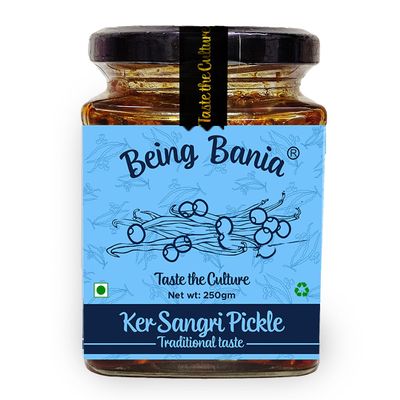 Being Bania Premium Homemade Handmade Ker Kair Sangri Pickle, 250gm in glass jar | Marwadi Rajasthani | Delicacy pickle | Teet Dela Panchkuta | 100% Natural Achar | Mix Achar, Mixed pickle |