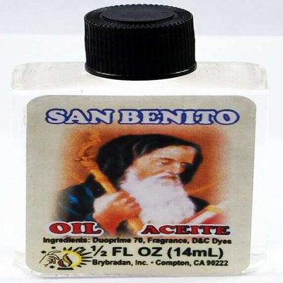 3 PCS BRYBRADAN ST. Benedict Spiritual Oil SAN Benito ACEITE ESPIRITUAL -1/2 FL OZ 14.7ML