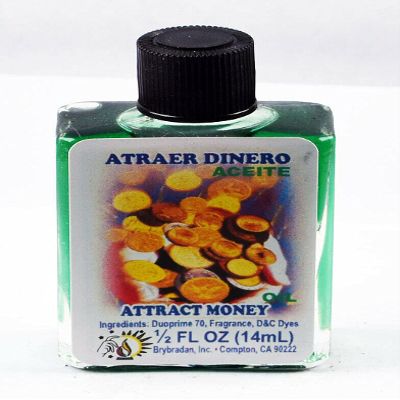3 PCS BRYBRADAN Attract Money Spiritual Oil-ATRAER Dinero ACEITE ESPIRITUAL -1/2 FL OZ 14.7ML