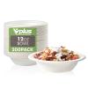 Vplus 200 Pack 12 OZ Paper Bowls, Disposable Compostable Bulk, Eco-friendly Bagasse, Heavy-duty Bowls Perfect for Milk Cereals, Snacks, Salads view 1