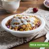 Vplus 200 Pack 12 OZ Paper Bowls, Disposable Compostable Bulk, Eco-friendly Bagasse, Heavy-duty Bowls Perfect for Milk Cereals, Snacks, Salads view 2