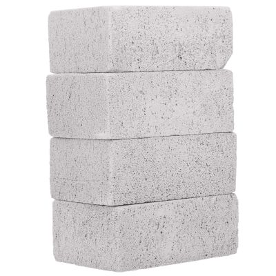Grill Stone Cleaning Block, 4pcs Grill Cleaning Bricks Barbecue Grill Cleaning Brick Block Stains Grease Cleaner Stone Kitchen Accessory