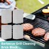 Grill Stone Cleaning Block, 4pcs Grill Cleaning Bricks Barbecue Grill Cleaning Brick Block Stains Grease Cleaner Stone Kitchen Accessory view 2