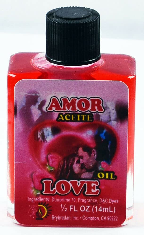 12 PCS BRYBRADAN Love Spiritual Oil Amor ACEITE ESPIRITUAL -1/2 FL OZ 14.7ML
