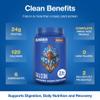 BIRDMAN Falcon Vegan Protein Powder Organic, Stevia & Sugar Free, Plant Based Protein, Low Carb, Dairy Free, Keto, Non Whey Protein, Probiotic, Pea Protein | Chocolate Flavor - 37 Servings - 2.64lb view 3