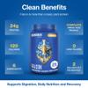 BIRDMAN Falcon Vegan Protein Powder Organic, Stevia & Sugar Free, Plant Based Protein, Low Carb, Dairy Free, Keto, Non Whey Protein, Probiotic, Pea Protein | Vanilla Flavor - 37 Servings - 2.64lb view 3