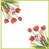 Keep Unique 20-ct 13x13 Tulips Paper Luncheon Decoupage Napkins, 3-Ply Servilletas Printed Tulips Flowers Napkin for Christmas Art, Dinner and Party, Disposable Napkins Decor (Tulips) view 3