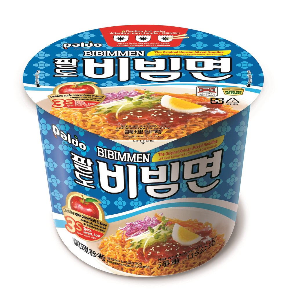 Paldo Bibimmen Spicy Korean Cup Noodles, 115 grams