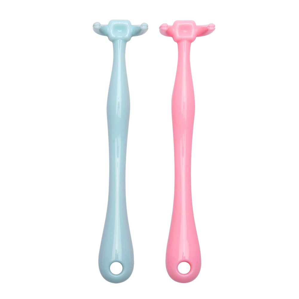 YaPoola Design Reusable NO-Waste Dental Floss Handle 2 Counts for Adults and Kids Teeth Cleaning Interdental Brush Unflavored Floss Picks Colorful floas Holder Flosser