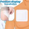 15 Pieces Bordered Gauze Island Dressing Wound Bandage Sterile Adhesive Gauze Pads Patches Post Shower Breathable Borders Individually Packed Pouches Tapes(6 x 6 Inch) view 4