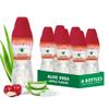 Aloe vera juice (Apple flavored) with bigger chunks pure aloe pulp (6 Packs) Plant based juice great for hydration and contains large aloe pulp. It is healthy for adults and kids view 1