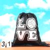 12 Pcs 17 Inch Volleyball Style Drawstring Bag Sports Ball Backpack Drawstring Sack Cinch Bags for Team Gift Party Favors view 3
