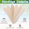 Nuogo 1500 Pcs Wooden Ice Cream Sample Spoons Bulk Disposable Honey Gelato Tasting Sticks Cutlery Mini Wood Chocolate Hot Cocoa Essential Small Wedding Dessert Spoon for Eating Sampling Craft 3 Inches view 3