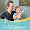 Papablic Toddler Sonic Electric Toothbrush Kids for Ages 1-3 Years, Baby Electric Toothbrush with Cute Dino Cover and Smart LED Timer, 4 Brush Heads (Debby) view 4