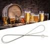 Pilipane Silicone Tube Cleaner Spiral Brush 150cm, Silver, Nylon Bristles, Stainless Steel Handle, 8-10mm Silicone Tube view 2