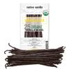 25 Organic Madagascar Vanilla Beans - Gourmet Grade A Premium Vanilla Pods - For Vanilla Extract & Baking - For Cooking, Desserts & More - 100% Vegan & Kosher - Non-GMO & Gluten-Free - Native Vanilla view 1