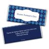 25ct DIY Father's Day Favors Personalized Wrappers for Chocolate Bars (25 Count) - Argyle Pattern view 1