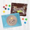 12ct Personalized Beach Wedding Candy Favors Candy Fun Size Candy Favors for Guests (12 Pack) - Light Blue Foil - (3 x 4in) Milk Chocolate, Destination Wedding view 1