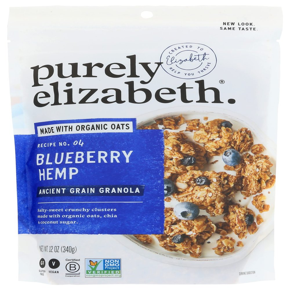 Purely Elizabeth Gluten-Free, Non-GMO, Ancient Grain Granola, Blueberry (6 Ct, 72oz Bulk)