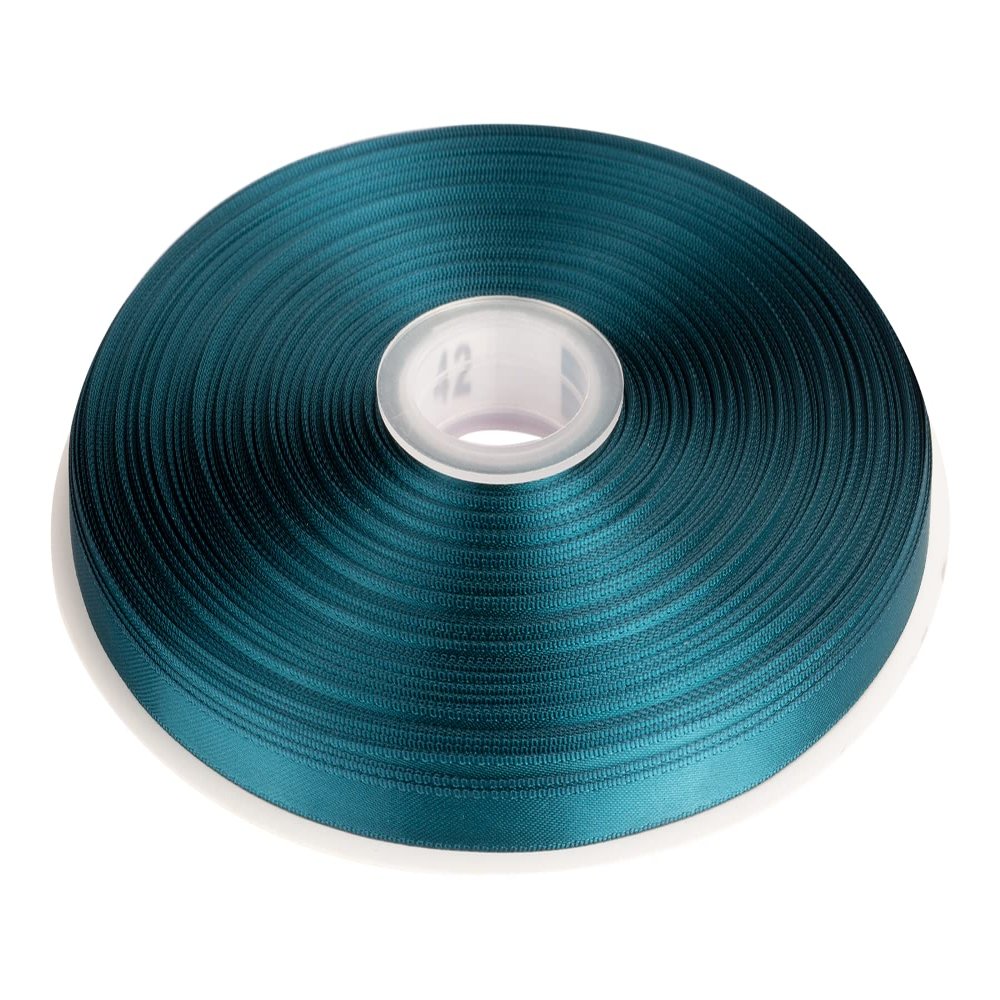 1/4" Inch Double Faced Satin Ribbon Solid Polyester Ribbon for Gift Wrapping, Crafts, Hair Bows, Wedding Party Decaration, Baby Shower Decoration Floral Arrangement (100 Yards, Teal)