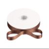 3/8" Inch Double Faced Satin Ribbon Solid Polyester Ribbon for Gift Wrapping, Crafts, Hair Bows, Wedding Party Decaration, Baby Shower Decoration Floral Arrangement (100 Yards, Brown) view 3